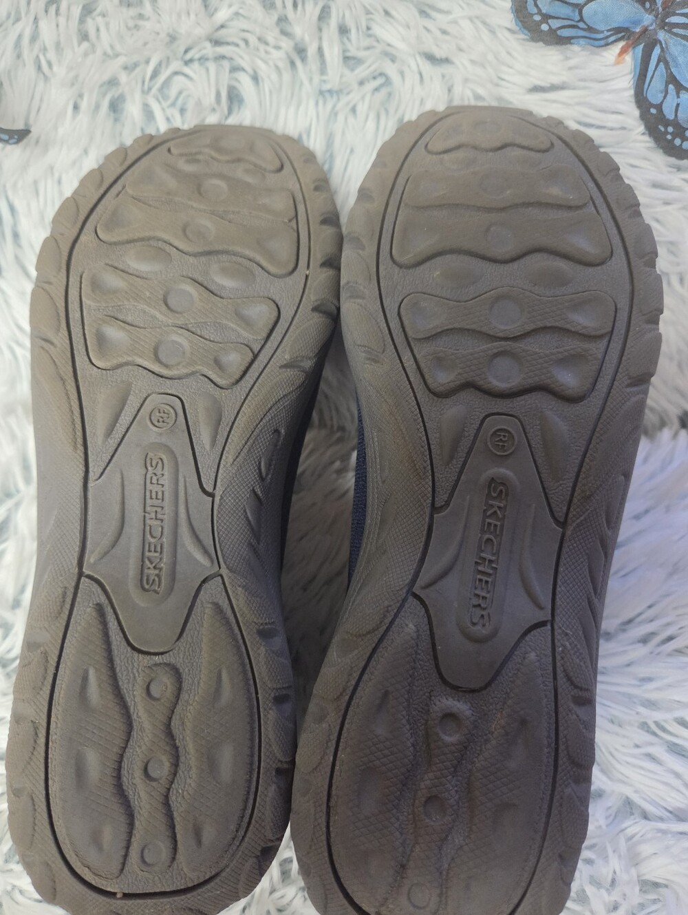 Womens Skechers Navy Slip-Ins Cooled Memory Foam Size 8.5 - Picture 4 of 9
